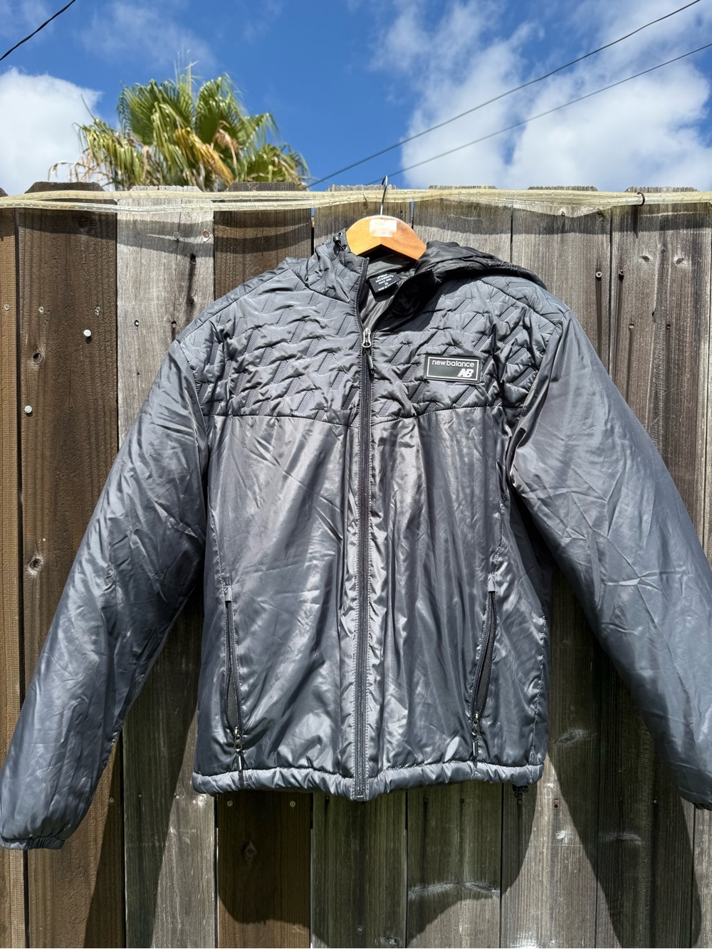 New Balance Men's Black Hooded Jacket